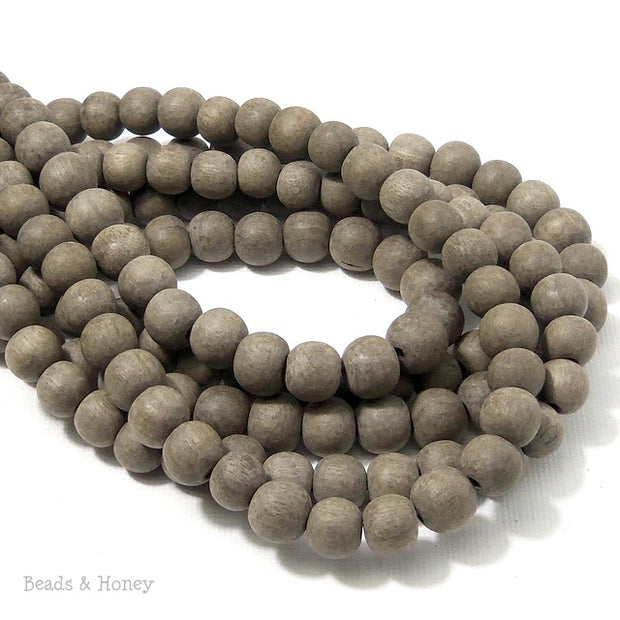 Unfinished Graywood Beads Round 8mm (16-Inch Strand)