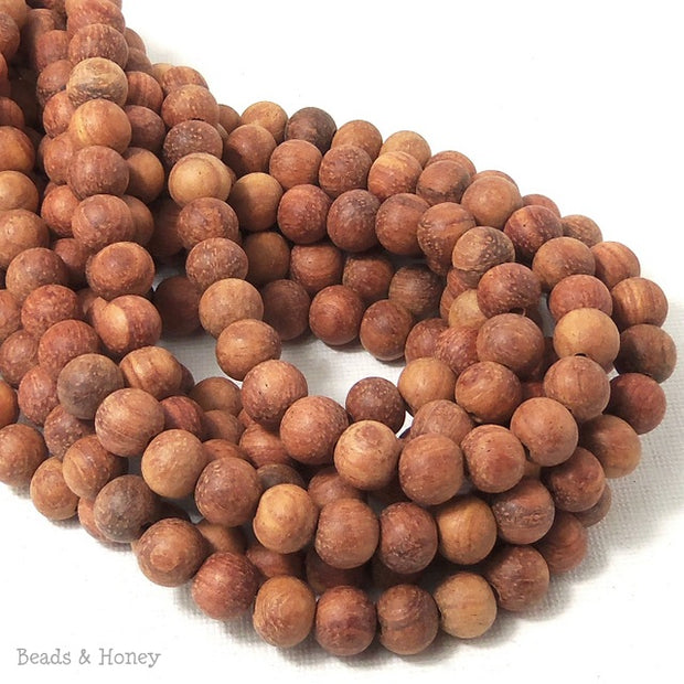 Unfinished Bayong Wood Round 8mm (16-Inch Strand)