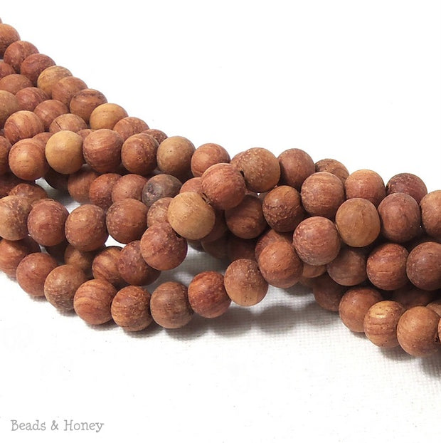 Unfinished Bayong Wood Round 8mm (16-Inch Strand)