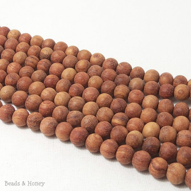 Unfinished Bayong Wood Round 8mm (16-Inch Strand)
